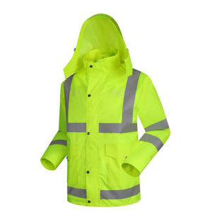 Hi-Visibility Polyurethane Rain Jacket- FB18014