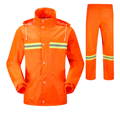 Waterproof Orange Rain Suit For Sanitarian Worker-Fulbag