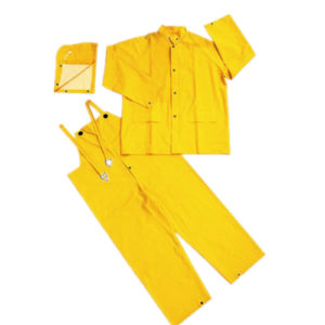 PVC-Polyester Bib Pants,Heavy Duty Raincoat Yellow-FB18053