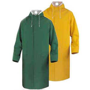 Yellow PVC/Polyester Rain Jacket Mens FB18041